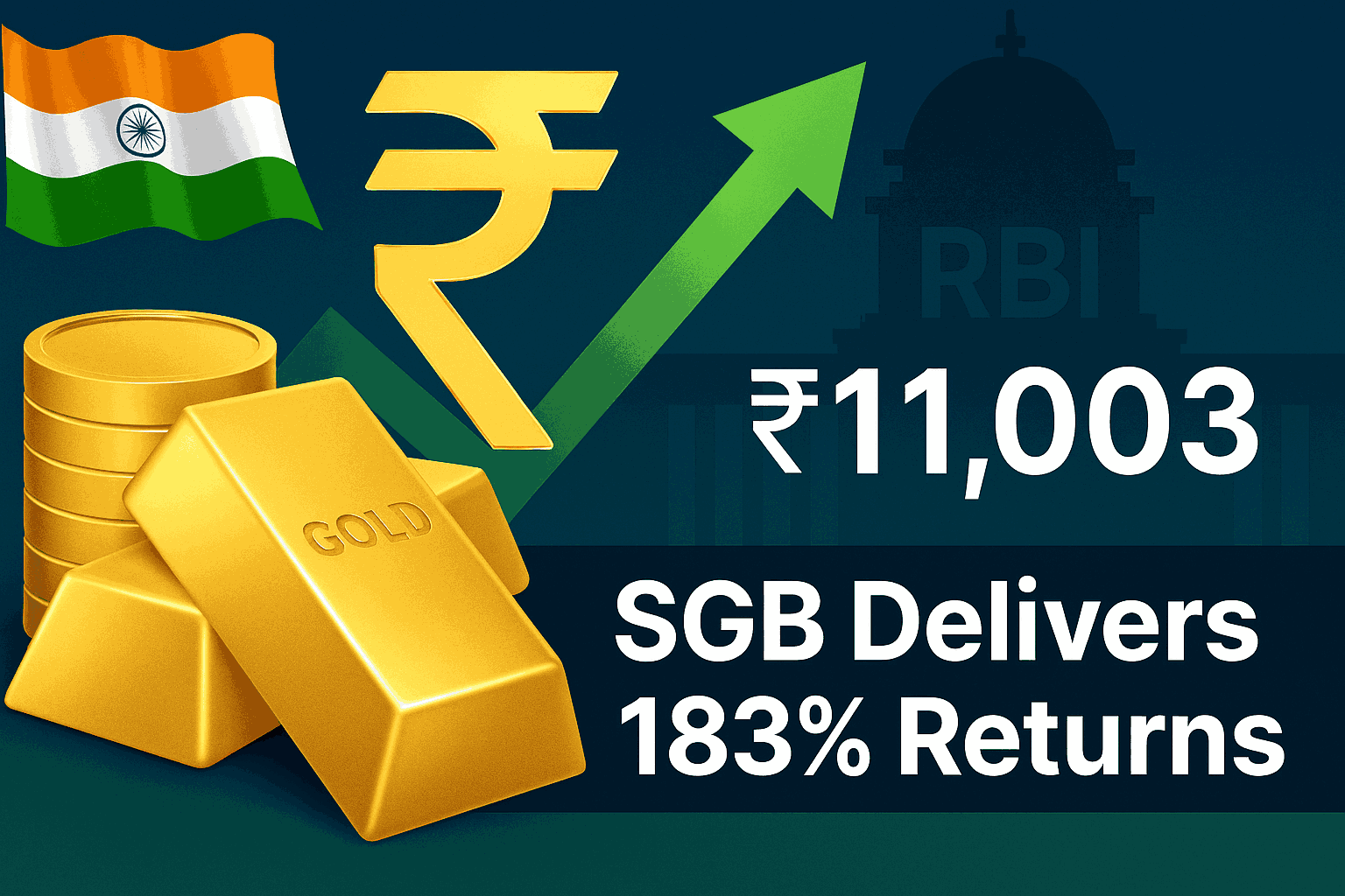 Sovereign Gold Bonds deliver 183% returns with RBI redemption price at ₹11,003 per gram